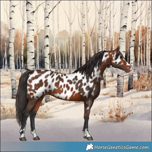 Horse Color:Bay Appaloosa 