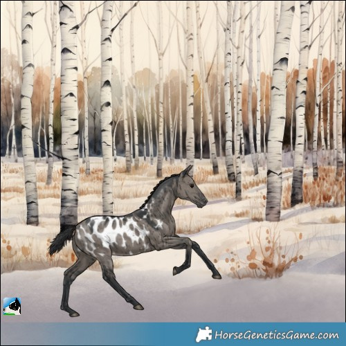 Horse Color:Grullo Appaloosa Rabicano Brindle 