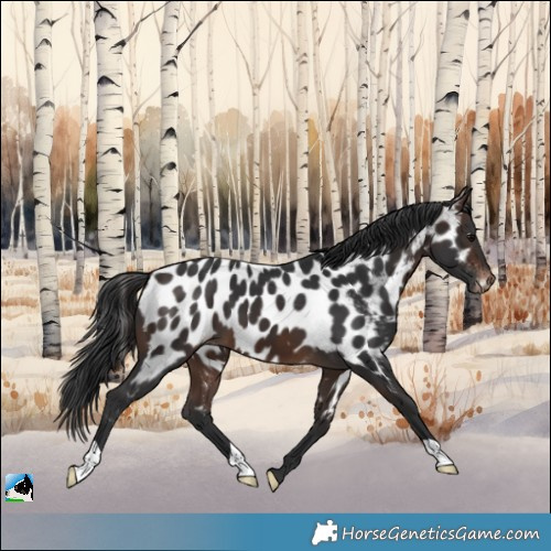 Horse Color:Bay Appaloosa