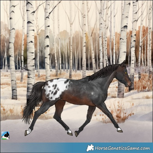 Horse Color:Brown Appaloosa 