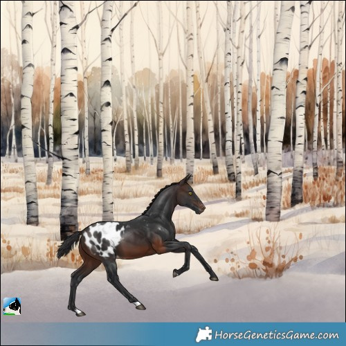 Horse Color:Brown Appaloosa 