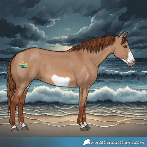 Horse Color:Red Dun Frame Rabicano 