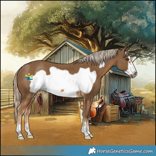 Horse Color:Chocolate Palomino Frame 