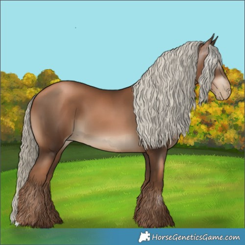 Horse Color:Gray Liver Chestnut Pearl Mushroom 