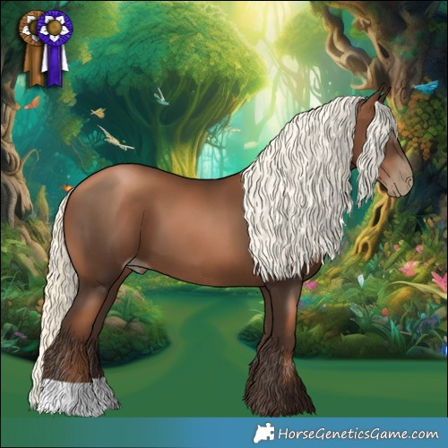 Horse Color:Gray Liver Chestnut Pearl Mushroom