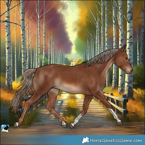 Horse Color:Chestnut Tobiano 