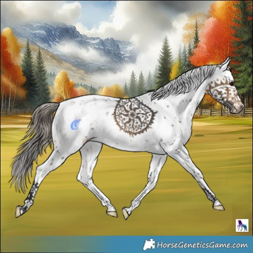 Horse Color:Buckskin Sabino Splash Rabicano 