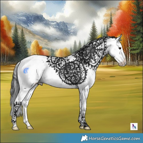 Horse Color:Black Ice Sabino 