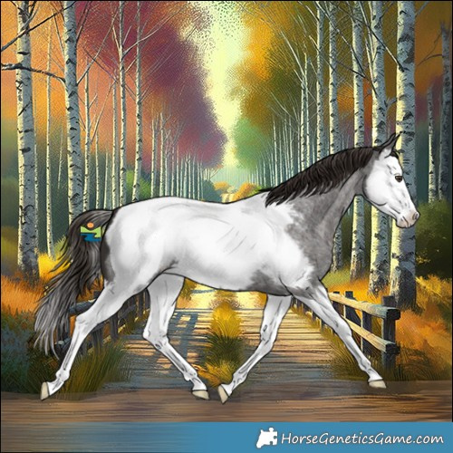 Horse Color:Liver Red Roan Splash Appaloosa