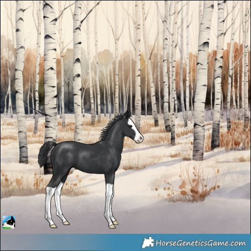 Horse Color:Black Splash 