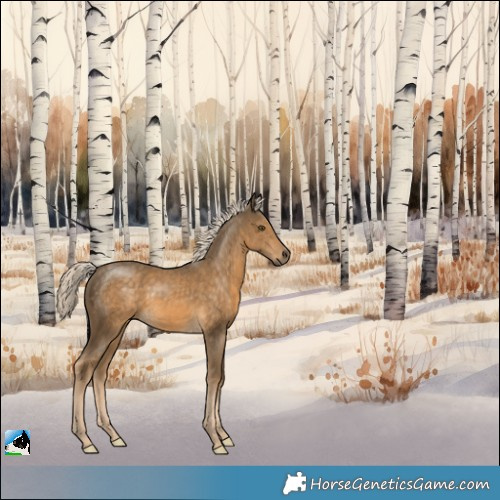 Horse Color:Chocolate Palomino Mushroom Rabicano 