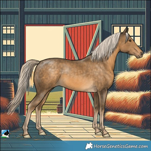 Horse Color:Chocolate Palomino Mushroom Rabicano 