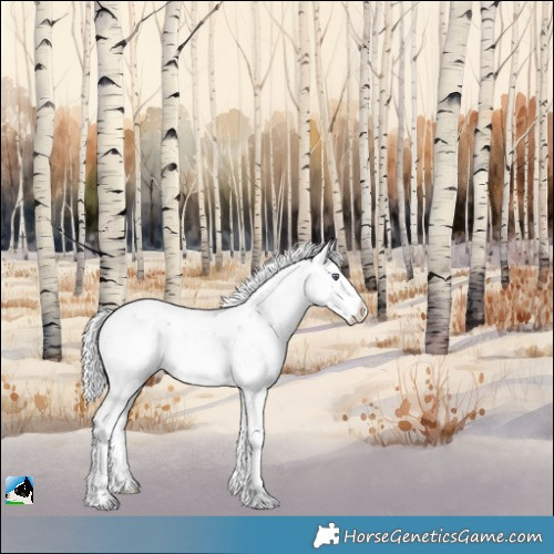 Horse Color:Chocolate Silver Brown Chinchilla Sabino Rabicano 