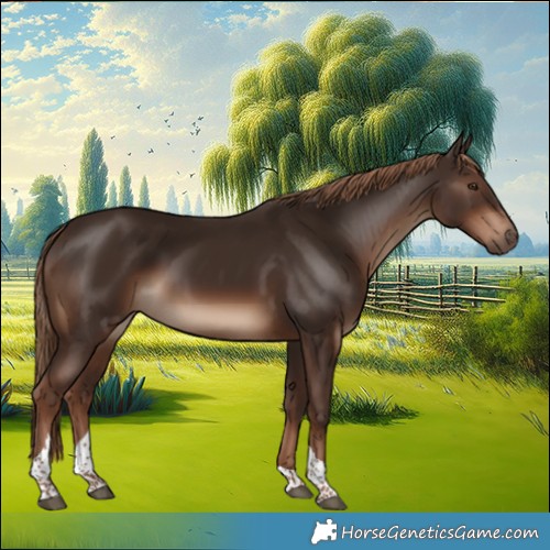 Horse Color:Liver Chestnut Tobiano 