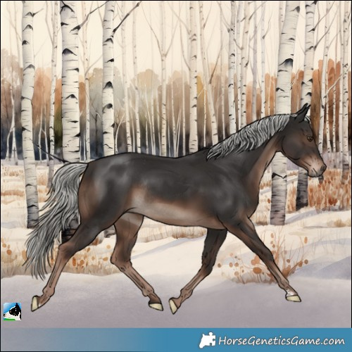 Horse Color:Liver Chestnut Mushroom Rabicano