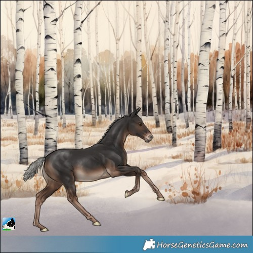 Horse Color:Liver Chestnut Mushroom Rabicano 