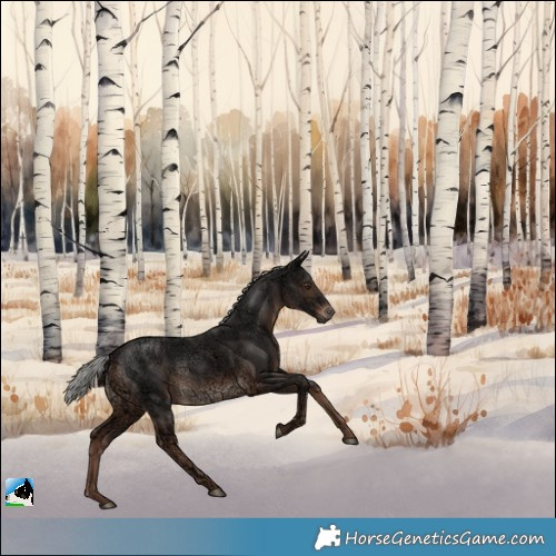 Horse Color:Liver Chestnut Ice Mushroom Rabicano 