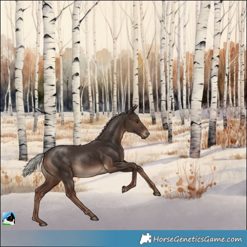 Horse Color:Liver Chestnut Mushroom Rabicano 