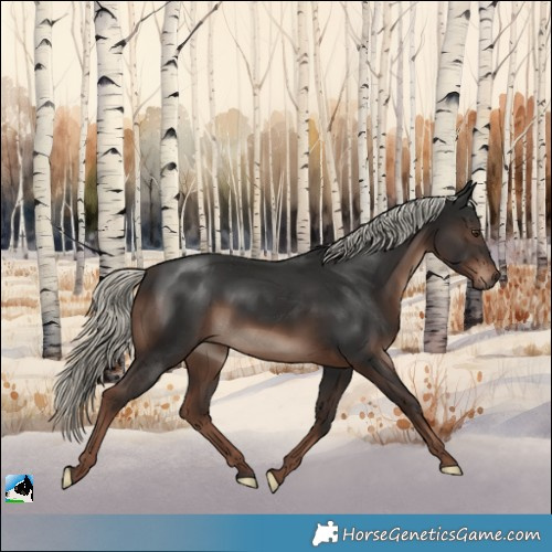 Horse Color:Liver Chestnut Mushroom Rabicano