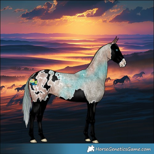 Horse Color:Painted Red Roan Splash Blanket 