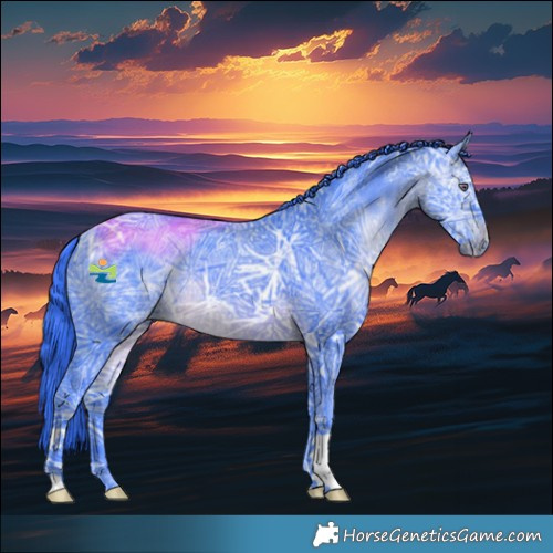 Horse Color:Watercolor Brown Chinchilla Ice 