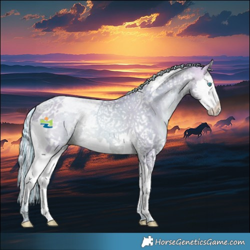 Horse Color:Painted Watercolor Silver Buckskin Pearl Splash Tobiano 