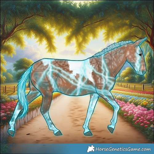 Horse Color:Thunderstruck Silver Bay Ice Tobiano 