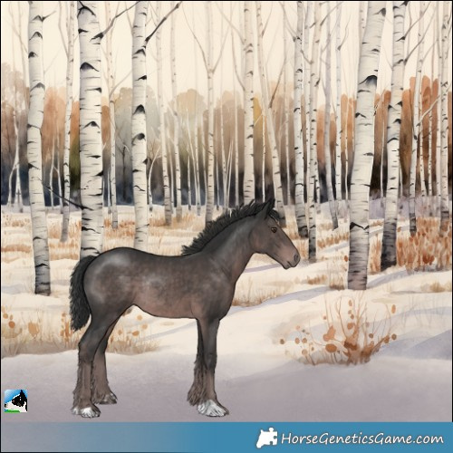 Horse Color:Platinum Liver Chestnut Rabicano 