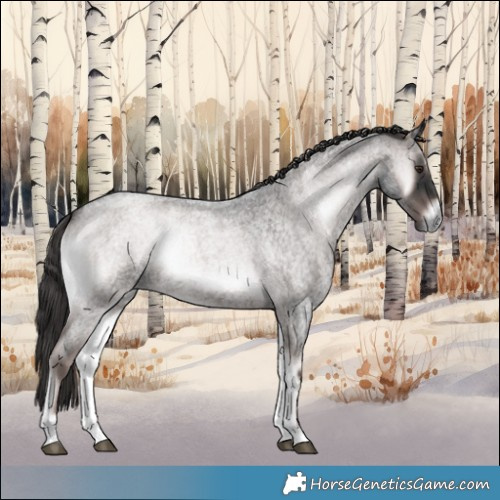 Horse Color:Platinum Liver Red Onyx Roan 