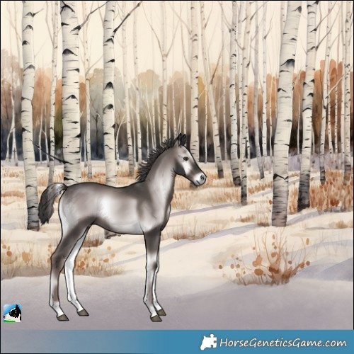 Horse Color:Platinum Liver Red Onyx Rabicano 