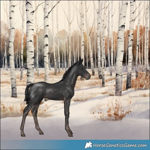 Horse Color:Platinum Liver Chestnut Rabicano 