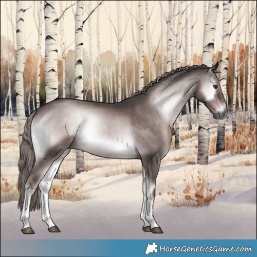 Horse Color:Gray Platinum White Spotted Liver Red Onyx Rabicano
