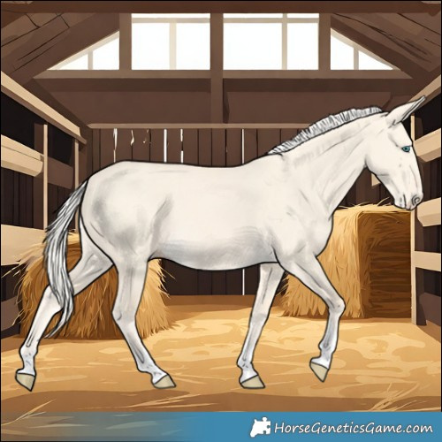 Horse Color:Cremello Dun Tobiano 