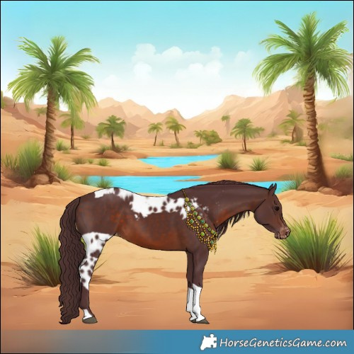 Horse Color:Chocolate Brown Tobiano Skewed Appaloosa 