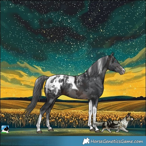 Horse Color:Powder White Brown Merle Tobiano Appaloosa 