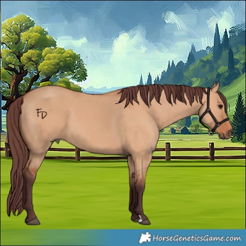 Horse Color:Chocolate Bay Dun 