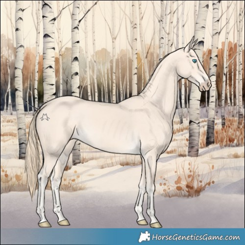 Horse Color:Perlino 