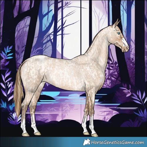 Horse Color:Buckskin Roan Pearl and Gray Buckskin Roan Pearl