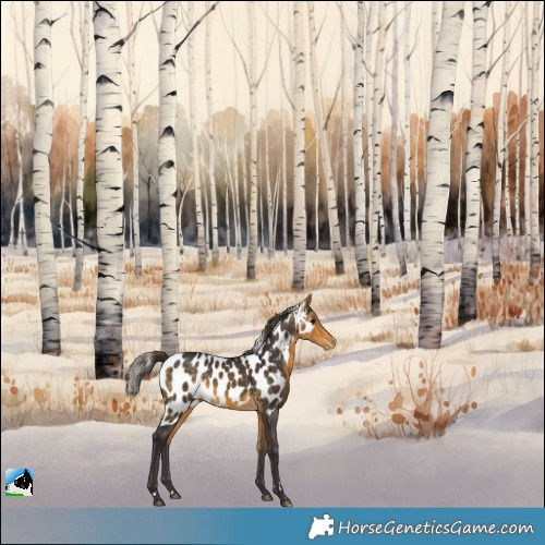 Horse Color:Buckskin Skewed LP Spotted 