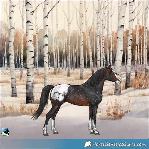 Horse Color:Brown Splash Appaloosa