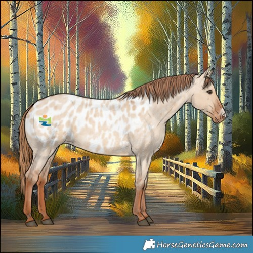 Horse Color:Red Dun Roan Frame Appaloosa 