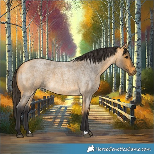 Horse Color:Buckskin Roan 