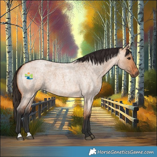 Horse Color:Bay Roan Dun 