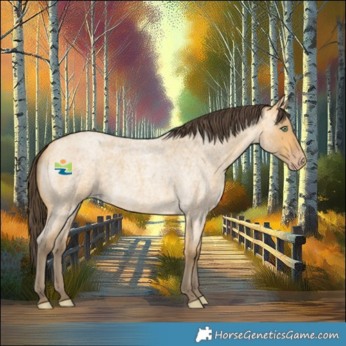 Horse Color:Amber Cream Champagne Roan 