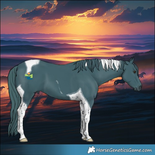Horse Color:Watercolor Liver Chestnut Tobiano
