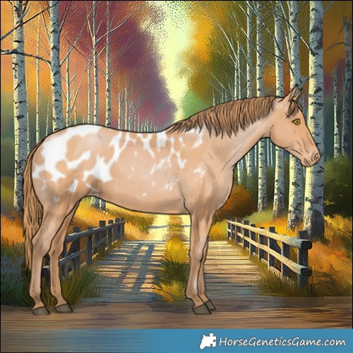 Horse Color:Bay Pearl Appaloosa 