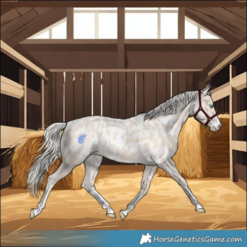 Horse Color:Cremello Near Leopard 