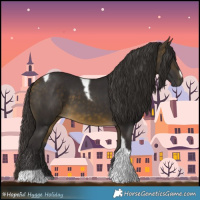 Horse Color:Buckskin Tobiano Frame 