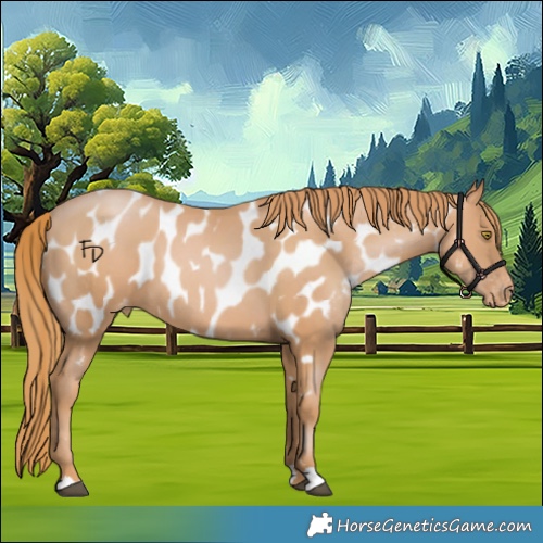 Horse Color:Chestnut Pearl Appaloosa