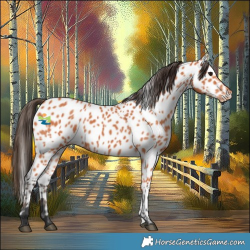 Horse Color:Bay Appaloosa